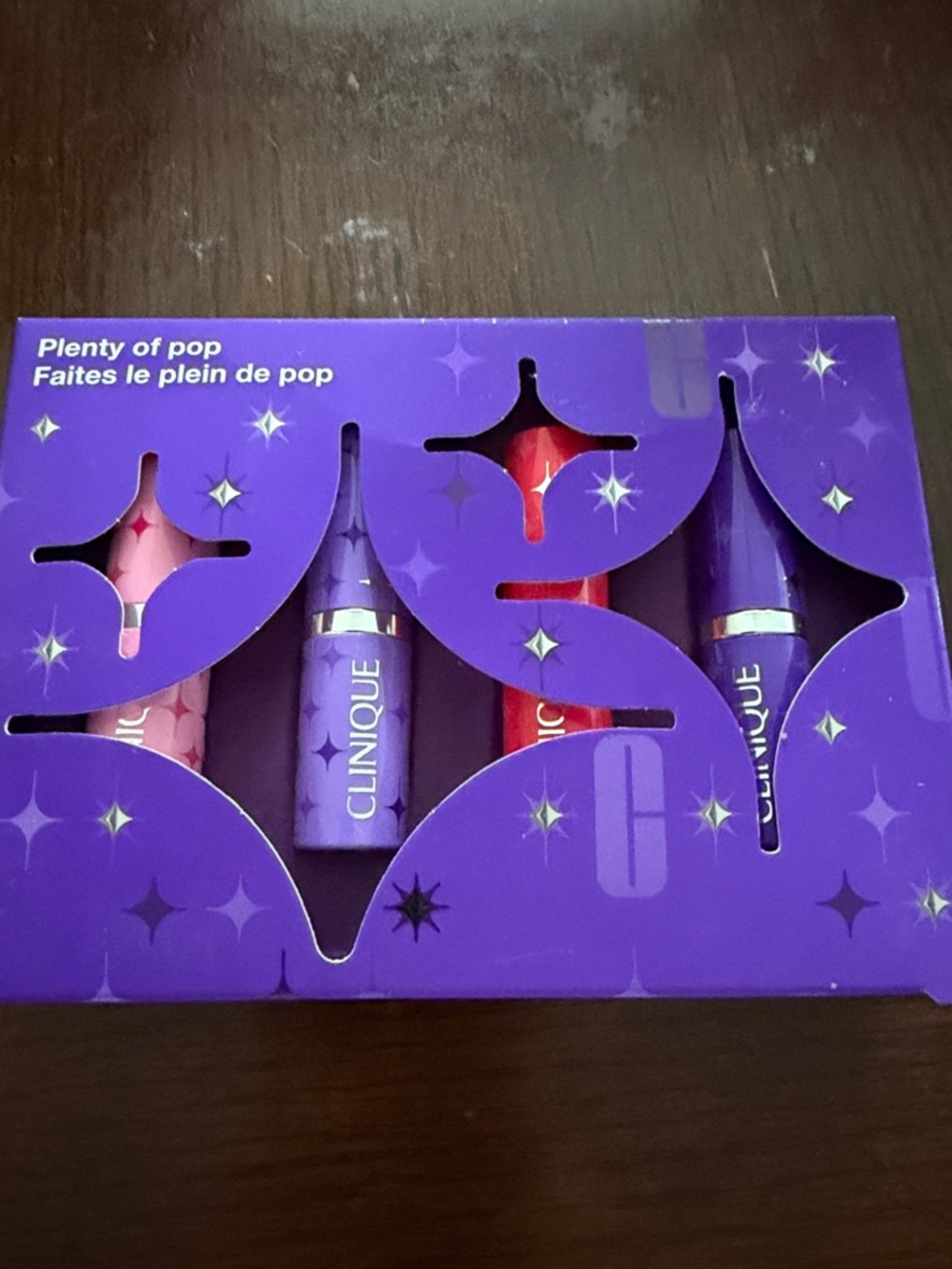 Clinique Mini Lip Pop Set - Purple, Pink & Red